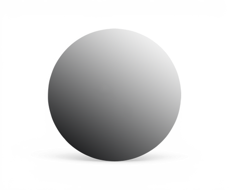 Grå kugle med blød gradient centreret på sort baggrund.