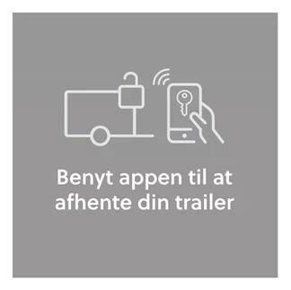 Benyt appen til at afhente din trailer