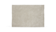 Beige rektangulært tæppe med kort luv på hvid baggrund.