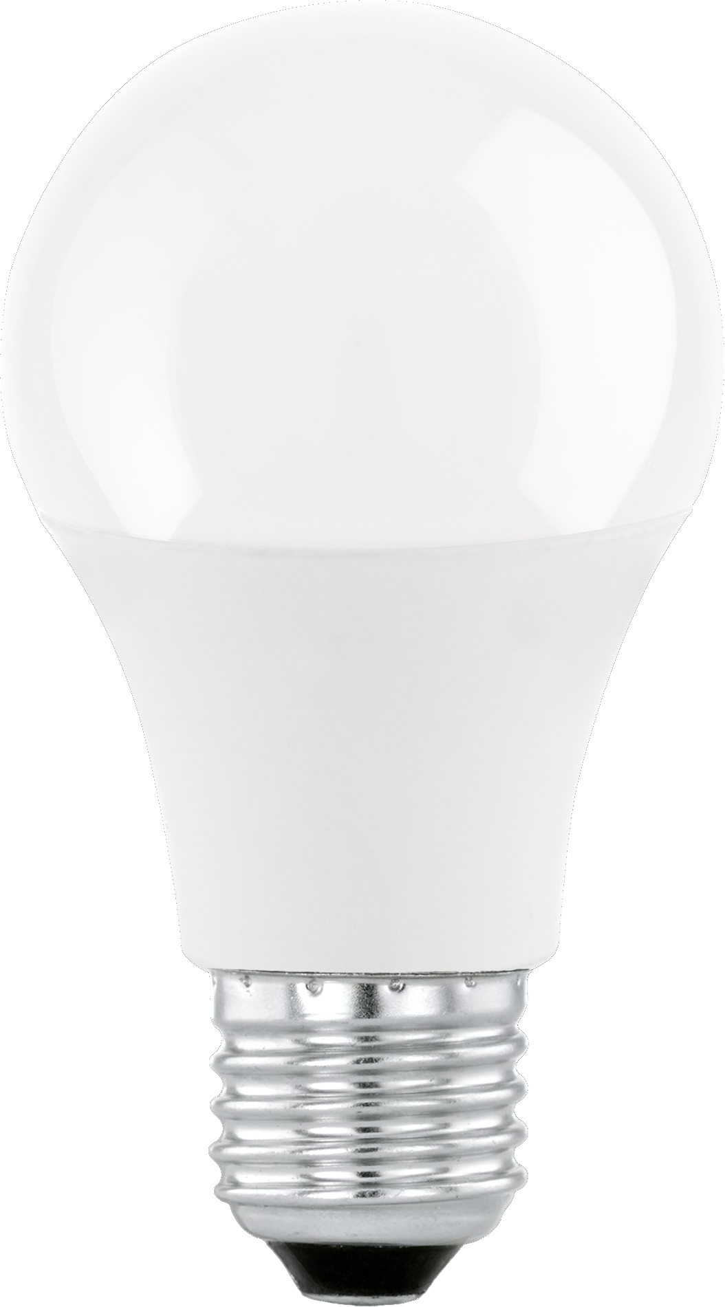 Frilagt LED-pære på hvid baggrund.
