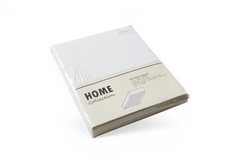 Pakket hvidt faconlagen fra HOME Collection, FITTED SHEET 140 x 200 + 30 cm.