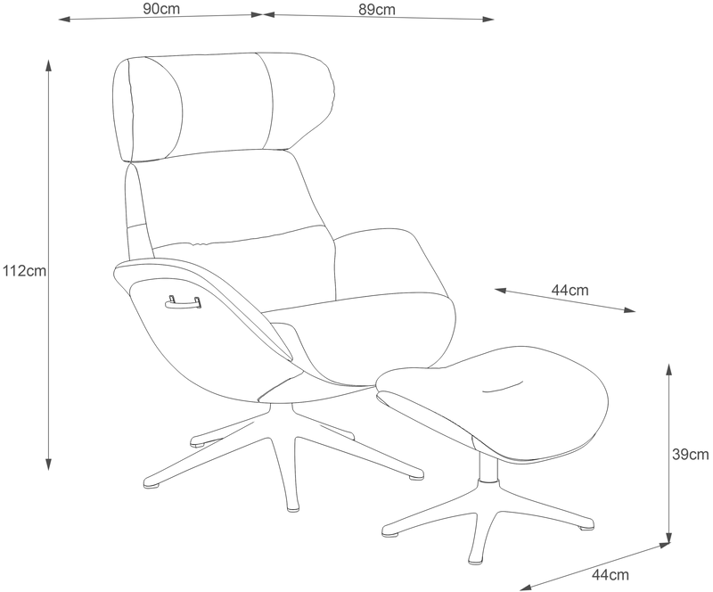 Minimalistisk illustration af en sort kat i mørke med to lysende øjne og en hvid knurhårslinje.