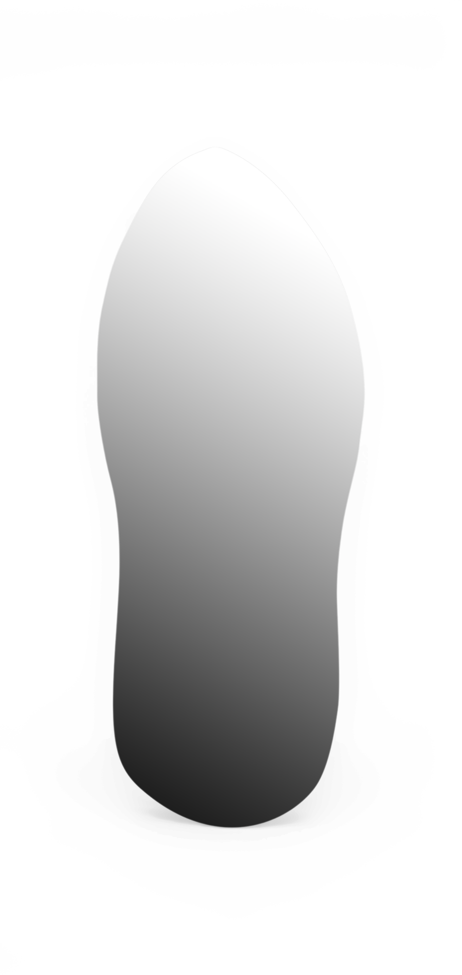 Abstrakt organisk blobformet gråtonet gradient på sort baggrund.