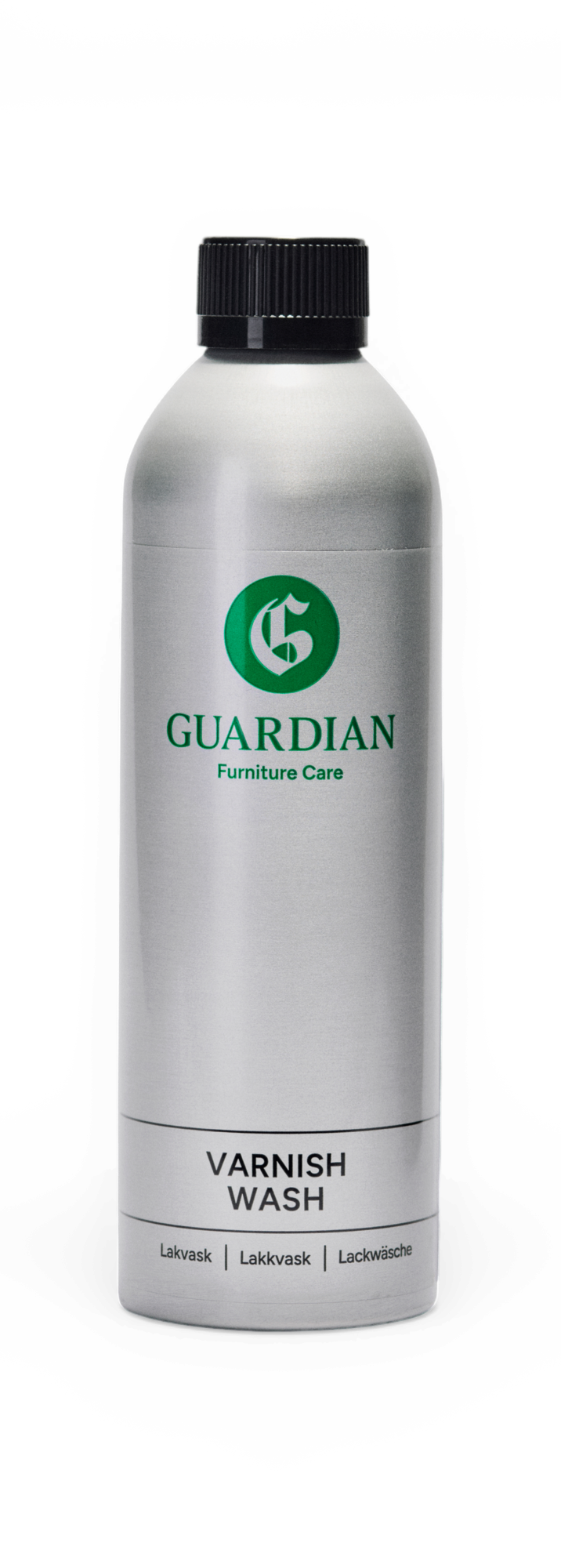 Flaske med Guardian Furniture Care Varnish Wash.