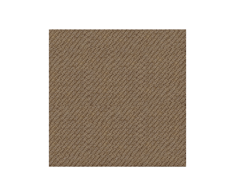 Beige vævet tekstilprøve med diskret diagonalt mønster på sort baggrund.