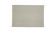 Beige vævet stofserviet/placemat mod sort baggrund, enkel og centreret.
